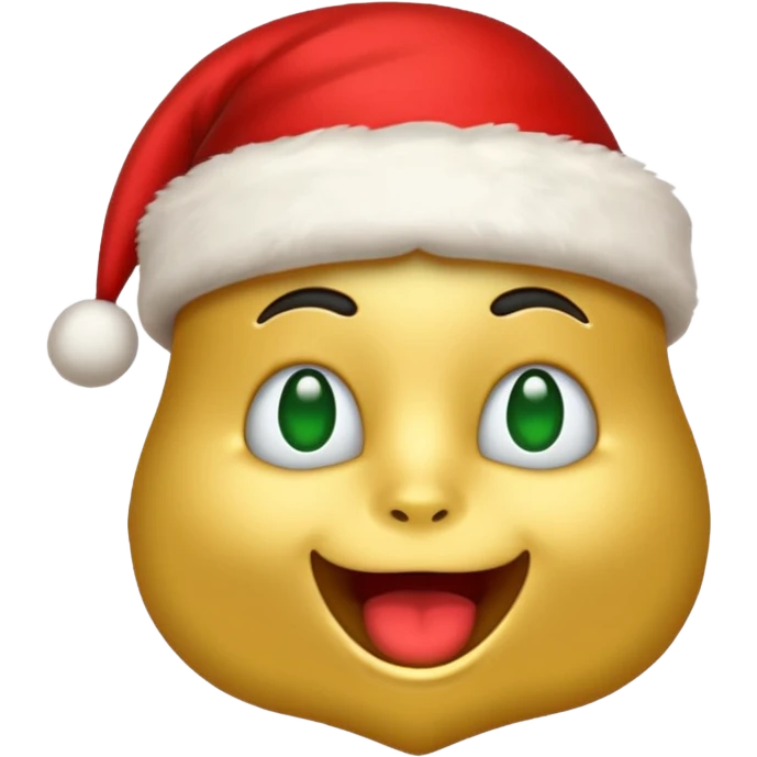 Create a stonk emoji with christmas theme emoji