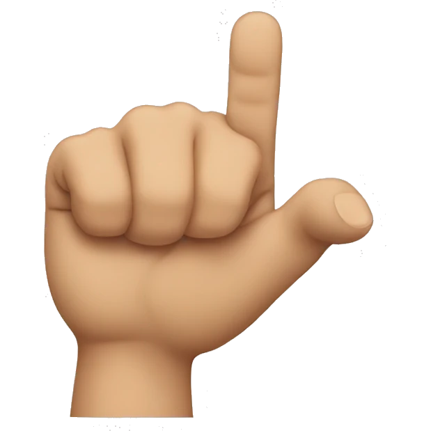 a finger pointing downwards emoji