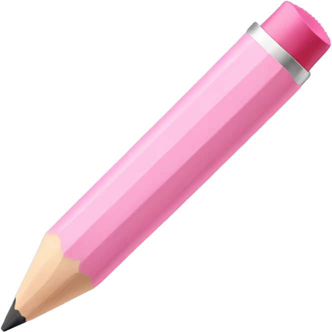 Light pink pencil  emoji