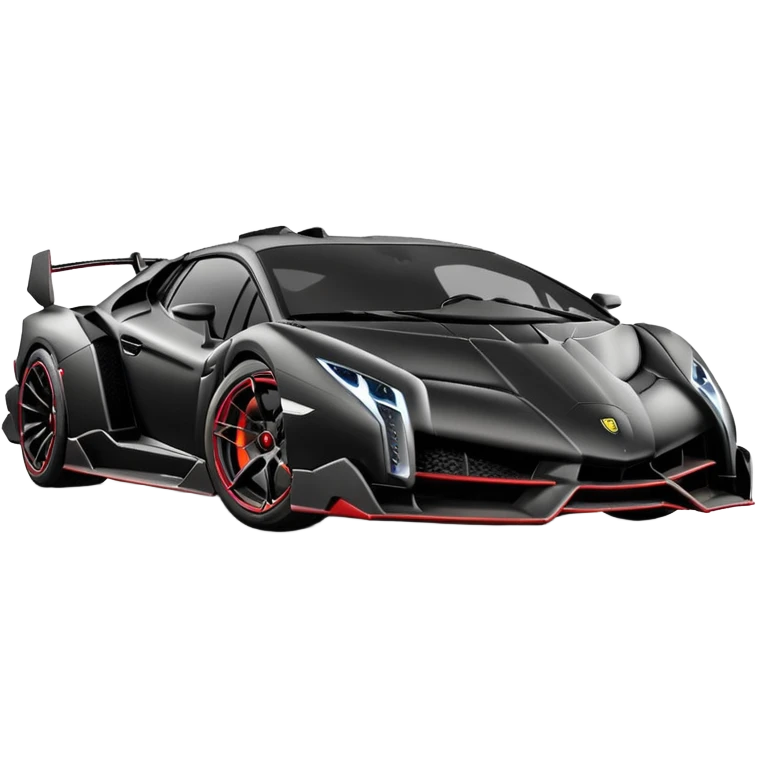 One of one Lamborghini VENENO MAT BLACK ONLY  emoji