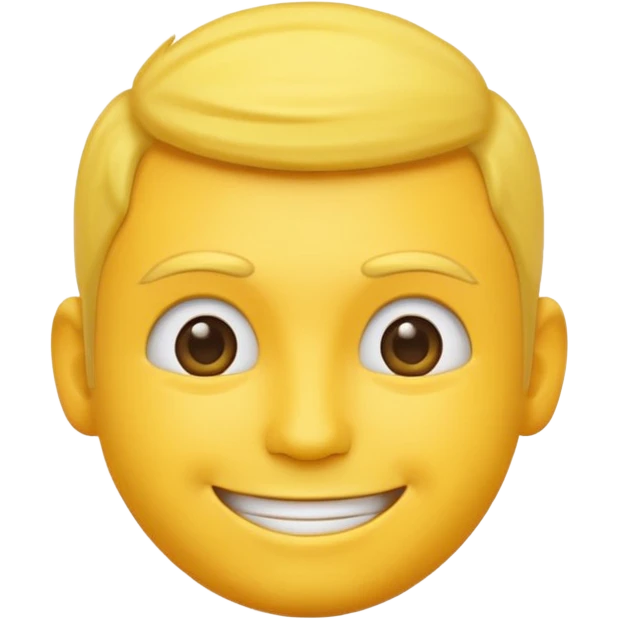 a yellow male emoji with shoulders emoji