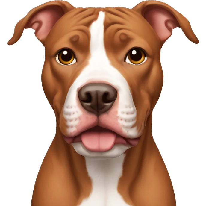 Red nose pitbull emoji