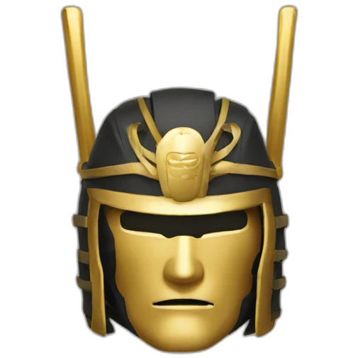 Golden samourai emoji