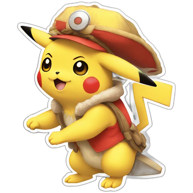 Fusion pikachu luffy emoji