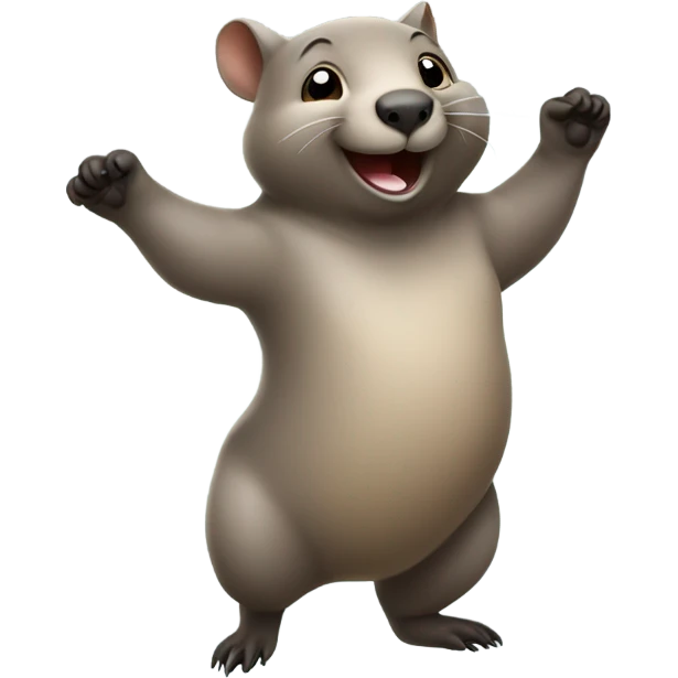 Wombat dancing emoji