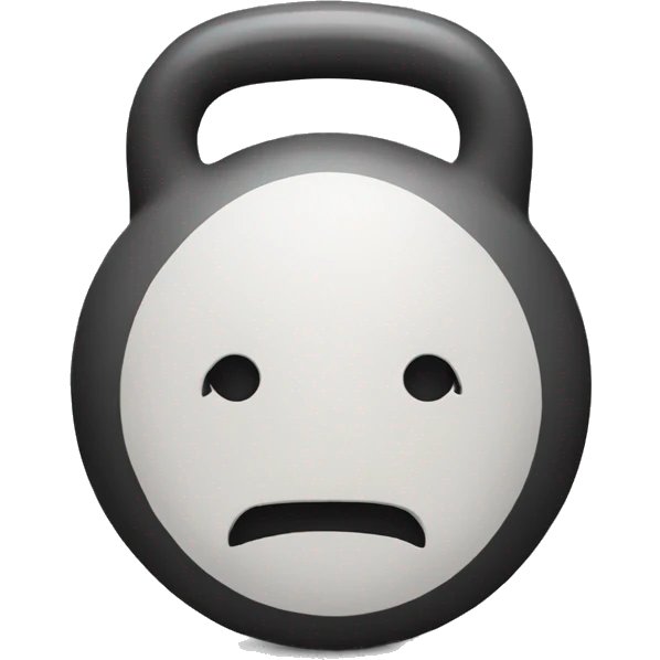 heavy kettlebell without face emoji