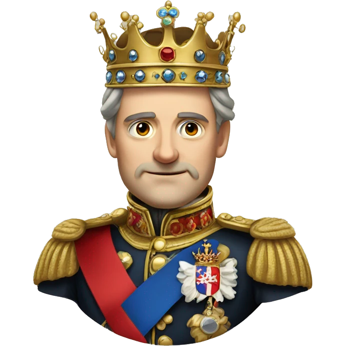 Emperor of Austria wearing imperial crown emoji