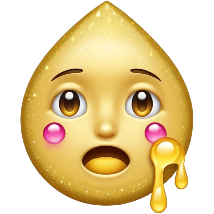 An emoji crying glitter tears emoji