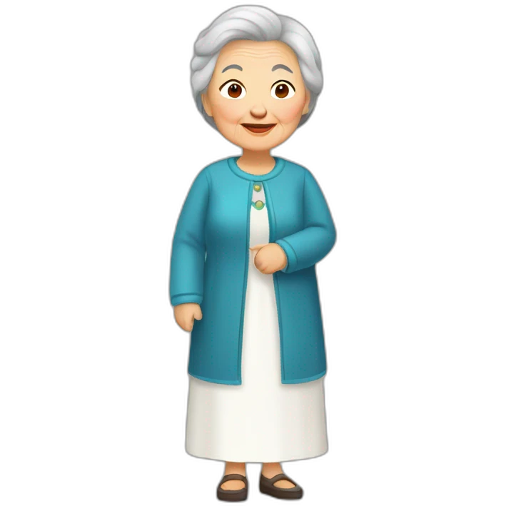 grandmother kazakh emoji