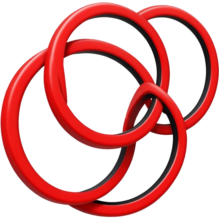 Red and black ring  emoji