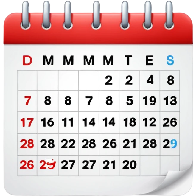 Deadline Calendar emoji
