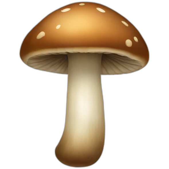 Brown mushroom emoji