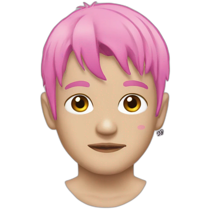 lil–peep–Pink–tattoos emoji