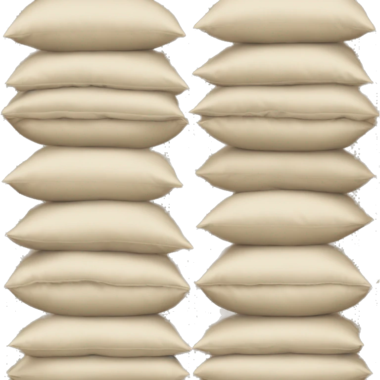 Stacked beige pillows emoji