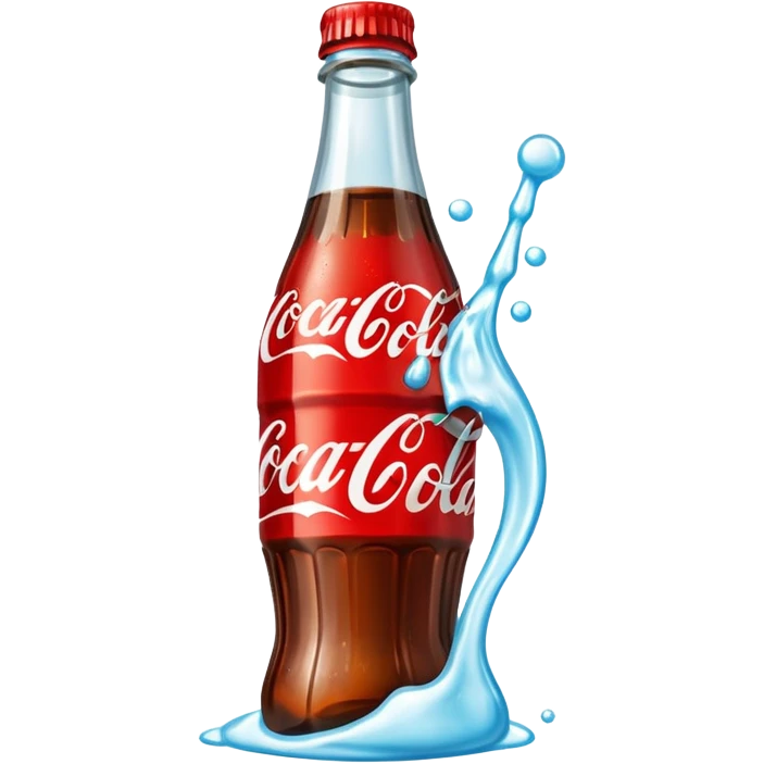 make me a coca bottle with mentos emoji