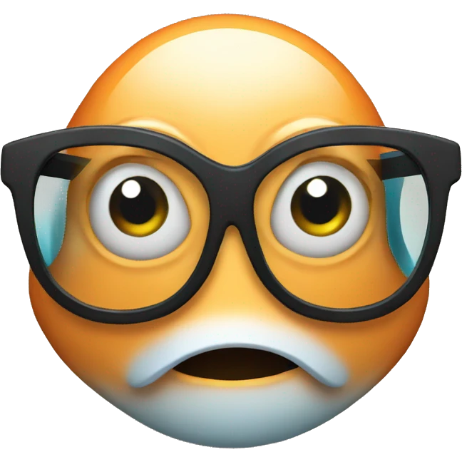 Fish with glasses emoji