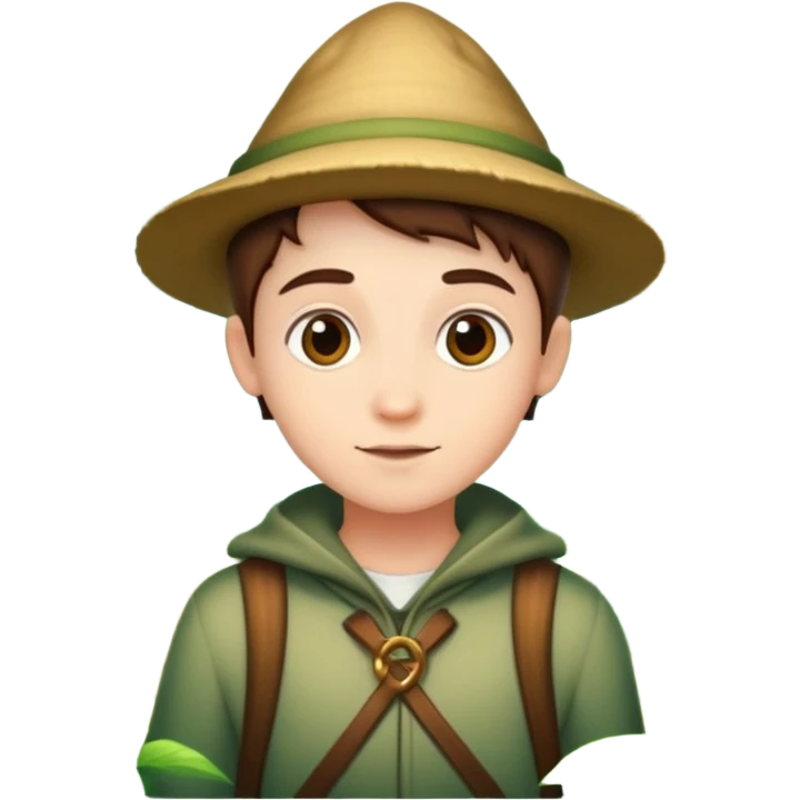 person exploring an enchanted forest emoji