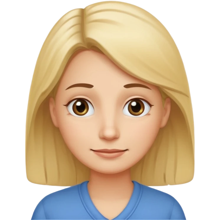 Depict a kindergarten teacher who looks exhausted while helping others, symbolizing neglecting their own needs. 
Make it recognizable at small sizes, positive but realistic. Transparent background, no text. emoji
