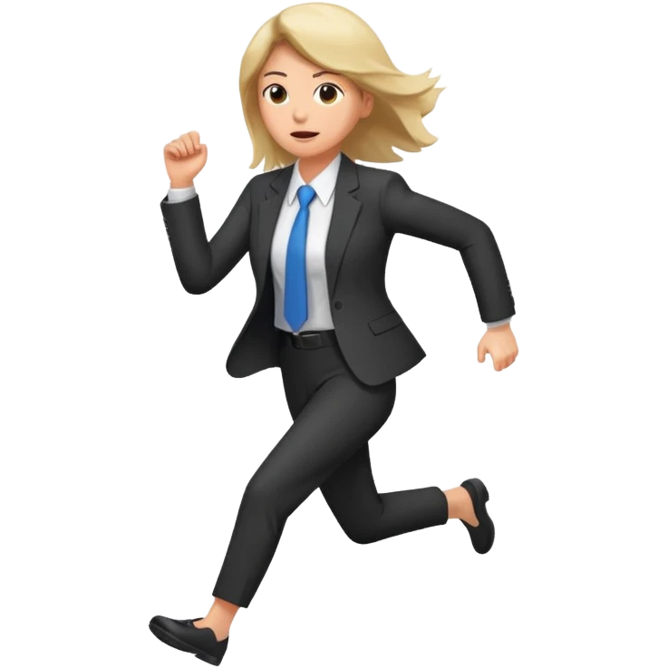 Late to work (female) emoji