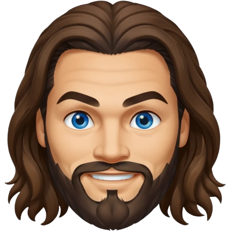 Blue eyes Jason mamoa longer hair smiling emoji
