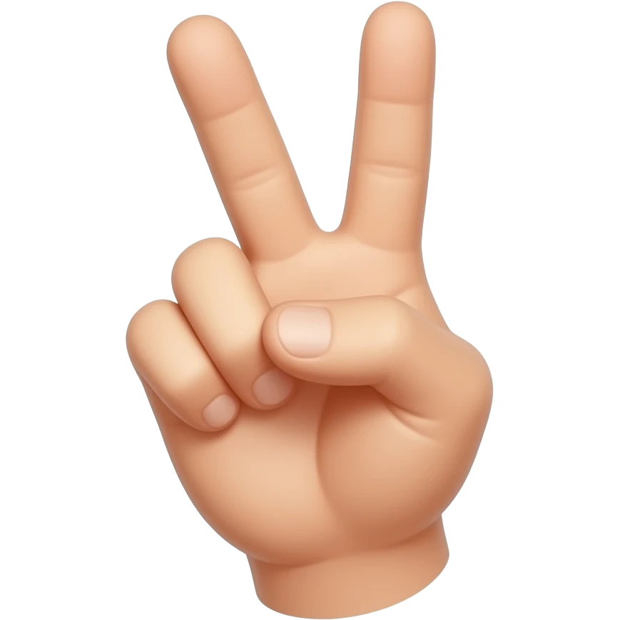Its like this one: ✌🏼just withe the big finger open too emoji