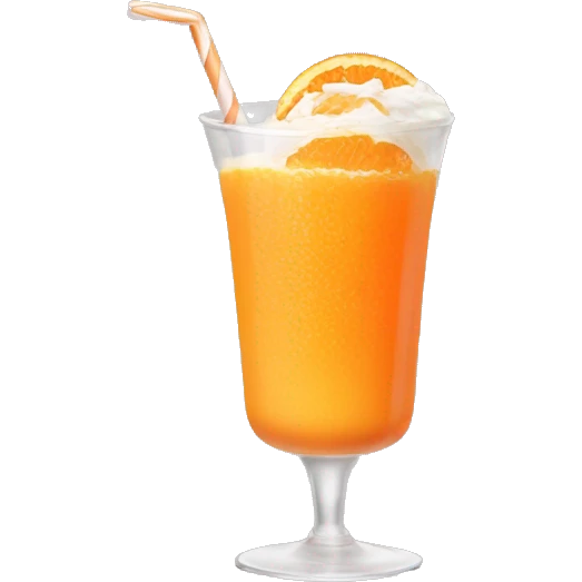 Orange creamsicle drink  emoji