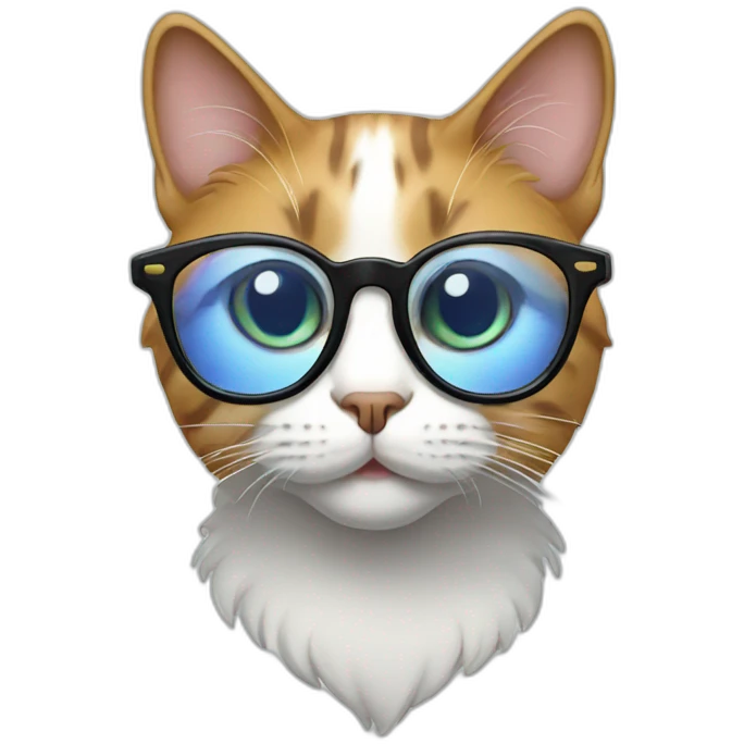 Cat in glasses emoji