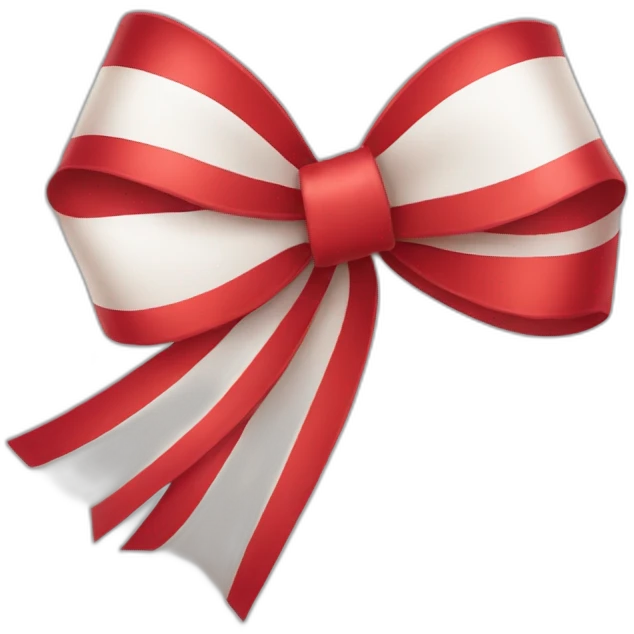 red ribbon bow emoji