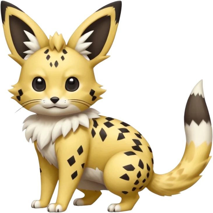 Serval-Sergal-Picchu-Minccino-Pikachu-Fakemon-Pokémon-creature  emoji