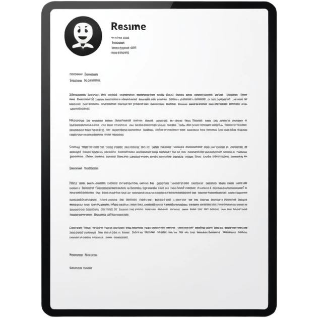 resume letter emoji
