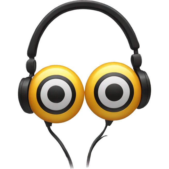 Headphones with bow emoji