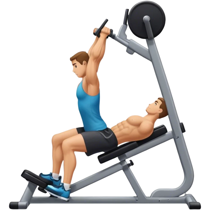 side-view triceps-machine exercise emoji
