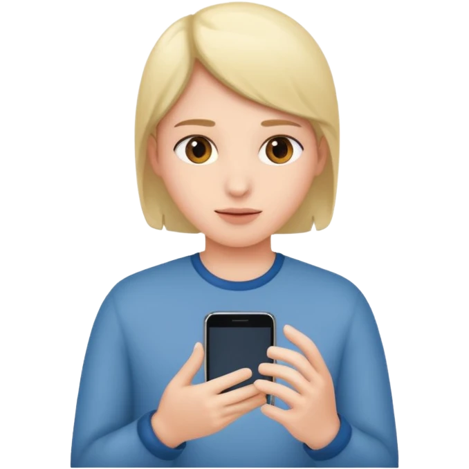 scrolling on a mobile emoji