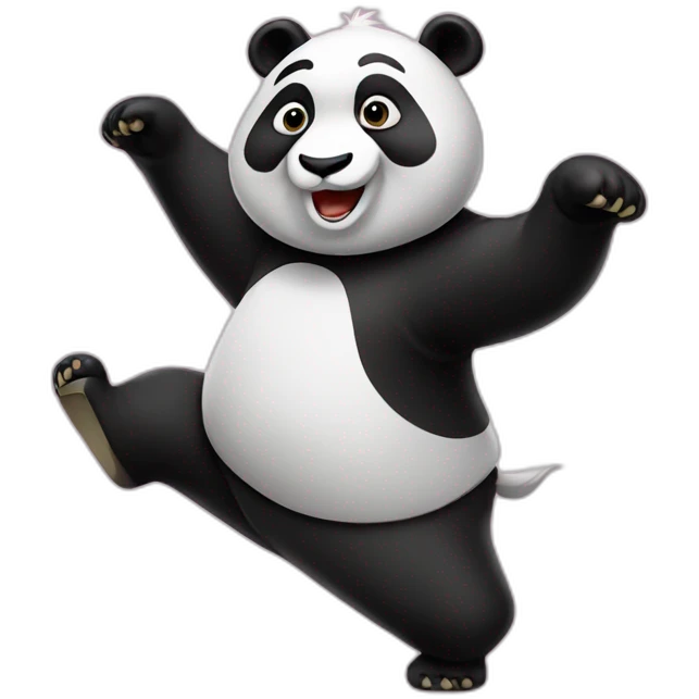 Dancing panda emoji