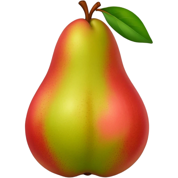 pear with red blush  emoji