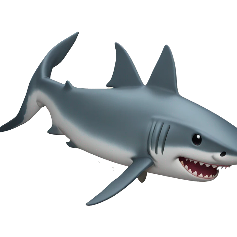 Backflipping shark emoji