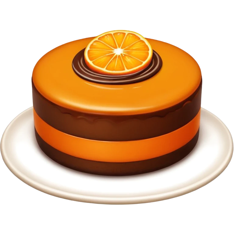 Orange chocolate dessert emoji