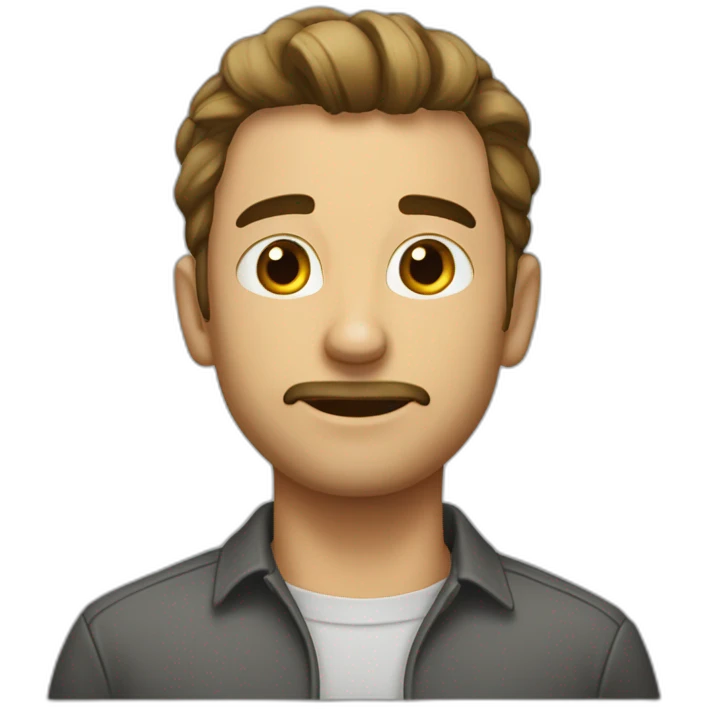 білий боксер собака emoji