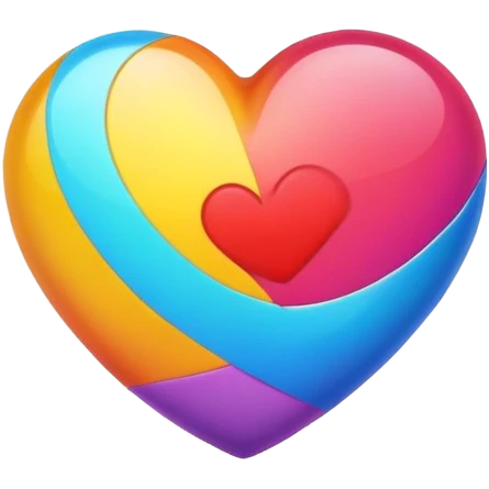 Cœur multicolore  emoji