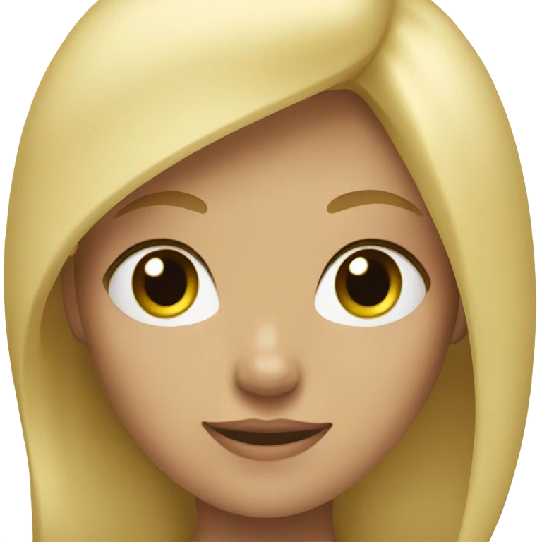 blond girl emoji