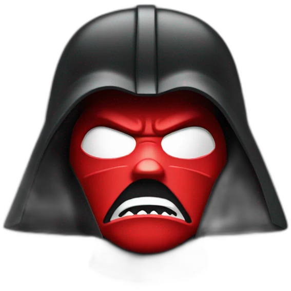 angry red Dark Vador emoji