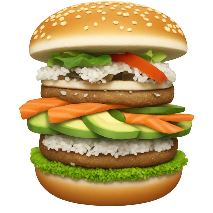 Sushi burger emoji