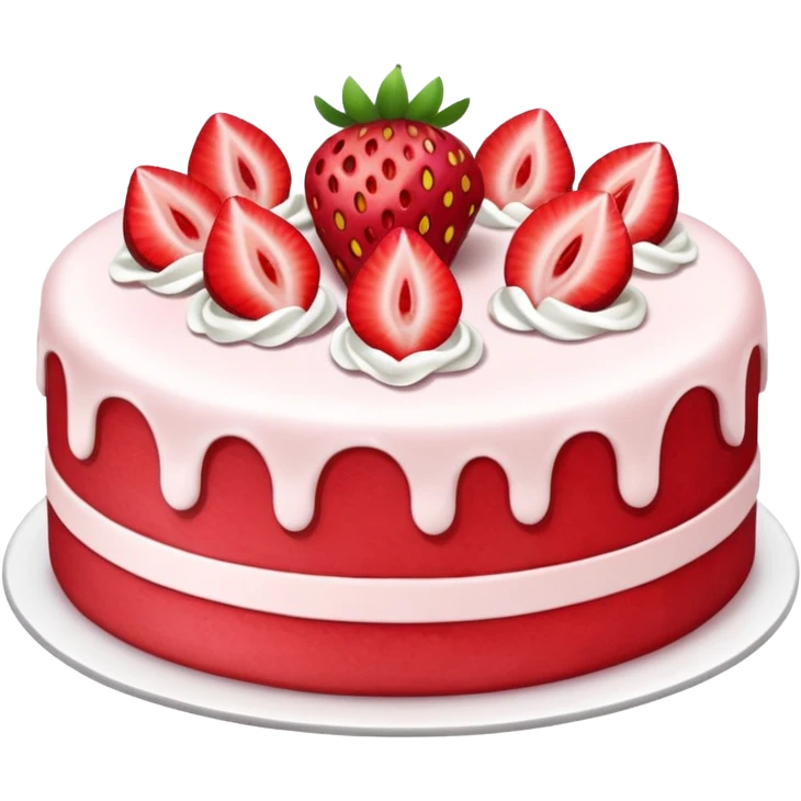 a strawberry cake emoji
