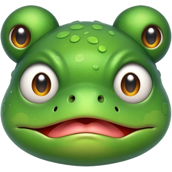 Kawaii frog that's angry  emoji