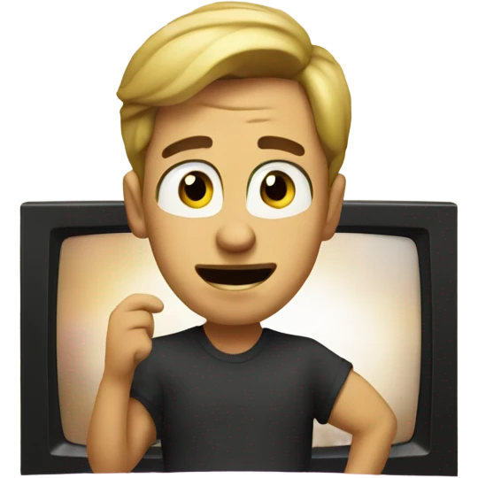 Me watching tv emoji