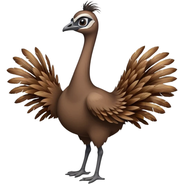 Emu dancing emoji