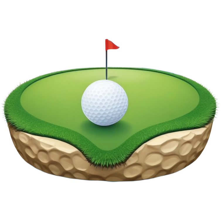 Golf sunny day at water emoji