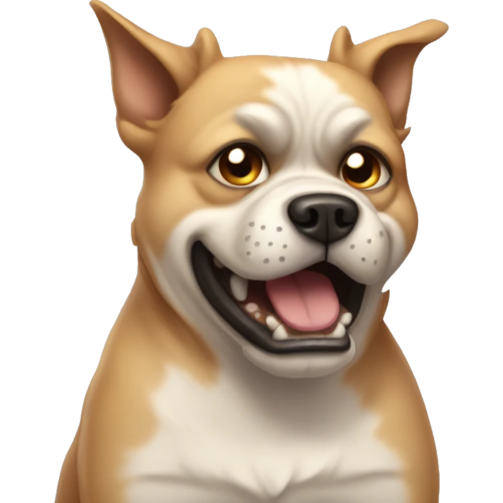im a super angry dog emoji