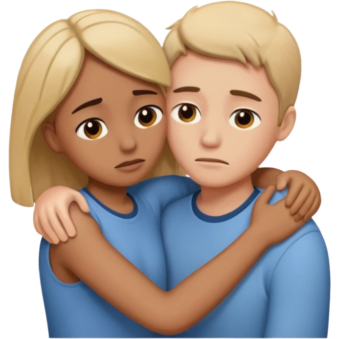 Two people separating from each other  emoji