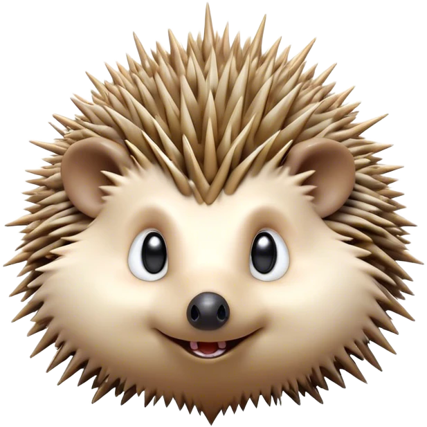 Cinematic Comical Hedgehog Portrait Emoji, Head tilted dramatically with an exaggeratedly surprised expression and wide, comically expressive eyes, featuring a small, spiky body with quills that seem to dance with playful energy, Simplified yet hilariously expressive features, highly detailed, glowing with a slightly sassy woodland glow, high shine, dramatic yet playful, stylized with an air of cheeky hedgehog mischief, soft glowing outline, capturing the essence of a meme-worthy hedgehog that looks ready to roll its way into viral fame! emoji